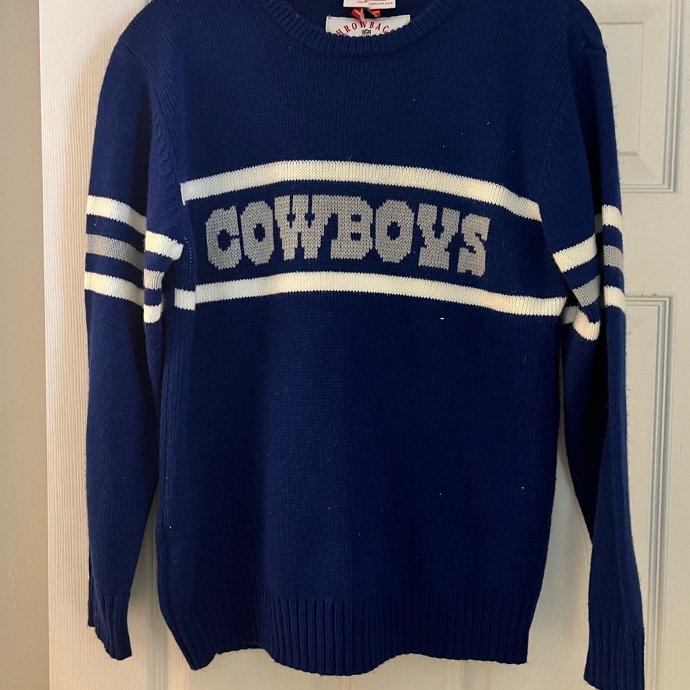 Mitchell & Ness Cowboys throwback sweater size small